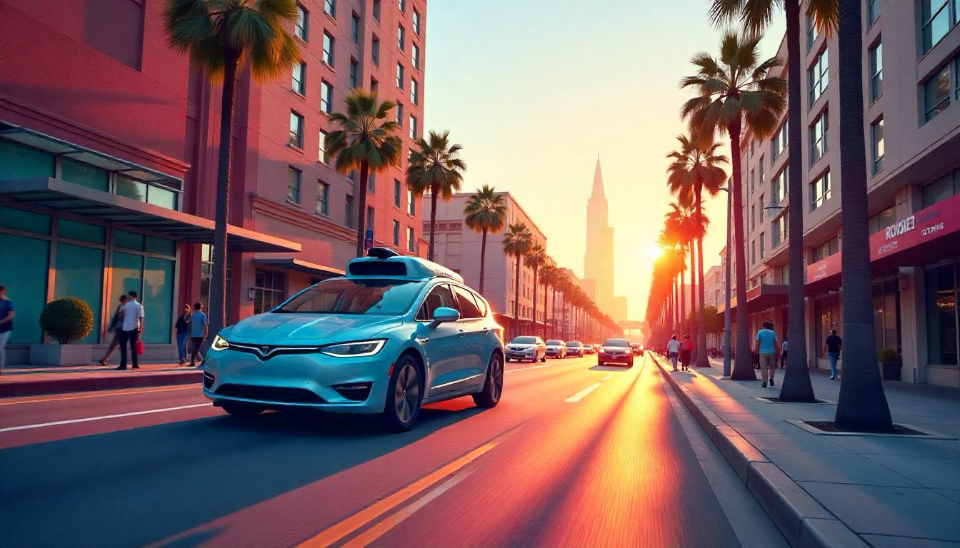 Ride AI en Los Ángeles, vehículos autónomos